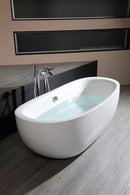 ZASU Fiberglas vrijstaand ligbad 180x81x58 wit