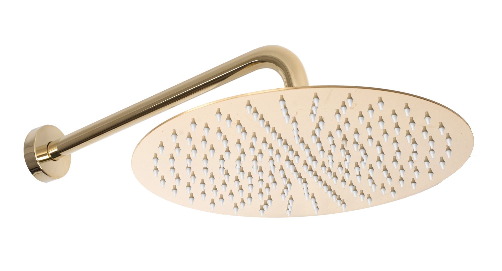 Rea Lungo inbouw doucheset Glans Goud detail van hoofddouche en handdouche