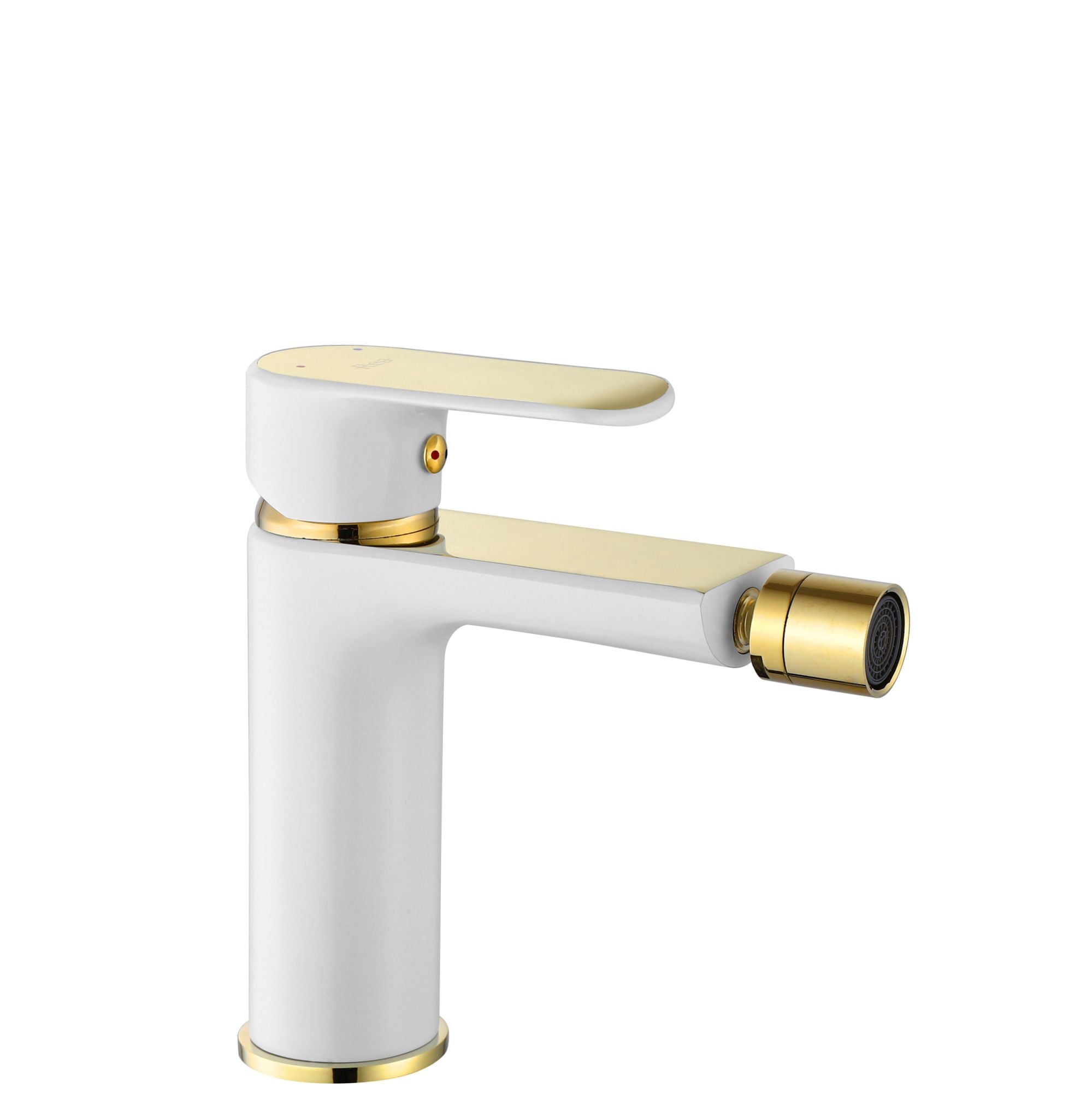 Rea Bloom Wit Glans Goud Bidetkraan