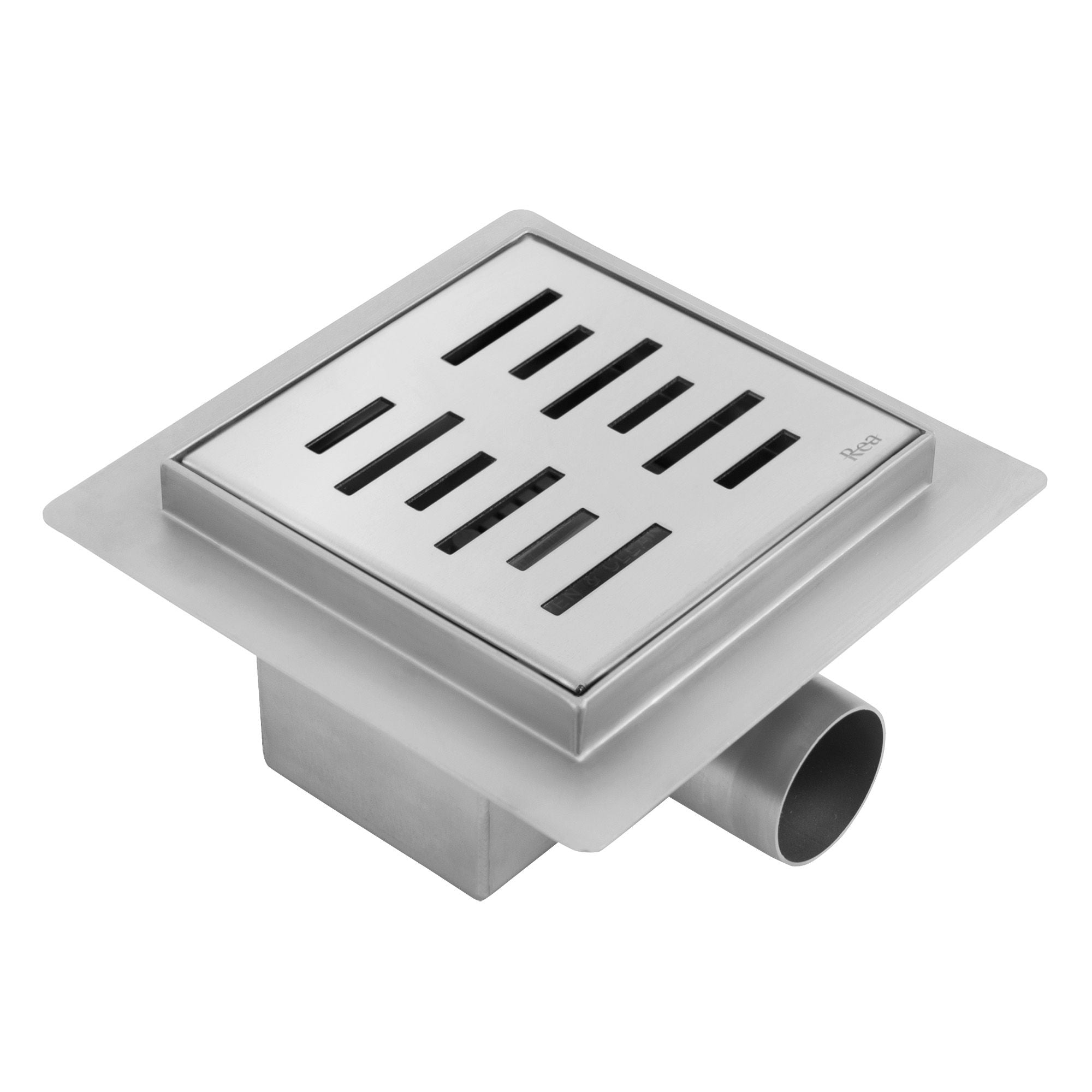 Lineaire afvoer REA Line Brush Steel 12x12