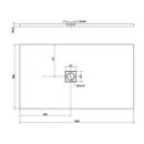 Flexia zaagbare douchebak Cast Marble 160×90 cm Rechthoek Wit