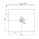 Flexia zaagbare douchebak Cast Marble 120×100 cm Rechthoek Grijs