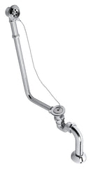 Charleston Nostalgische bad afvoerset, externe montage inclusief Sifon, Chroom