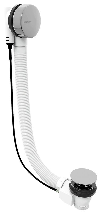 Pop-up badafvoer (L) 600 mm, stop 72 mm, chroom