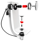 Polysan Badafvoer Met Vulcombinatie Chroom Plug 72mm