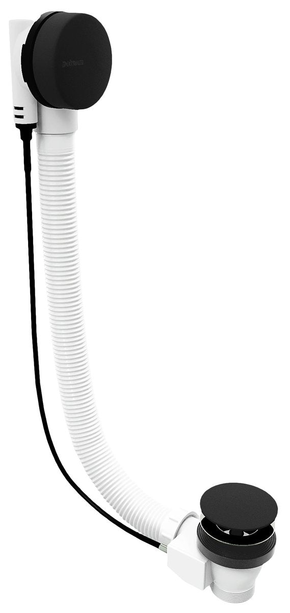 Polysan Bath Waste (l) 1200mm Plug 72mm Zwart Matt afbeelding 1