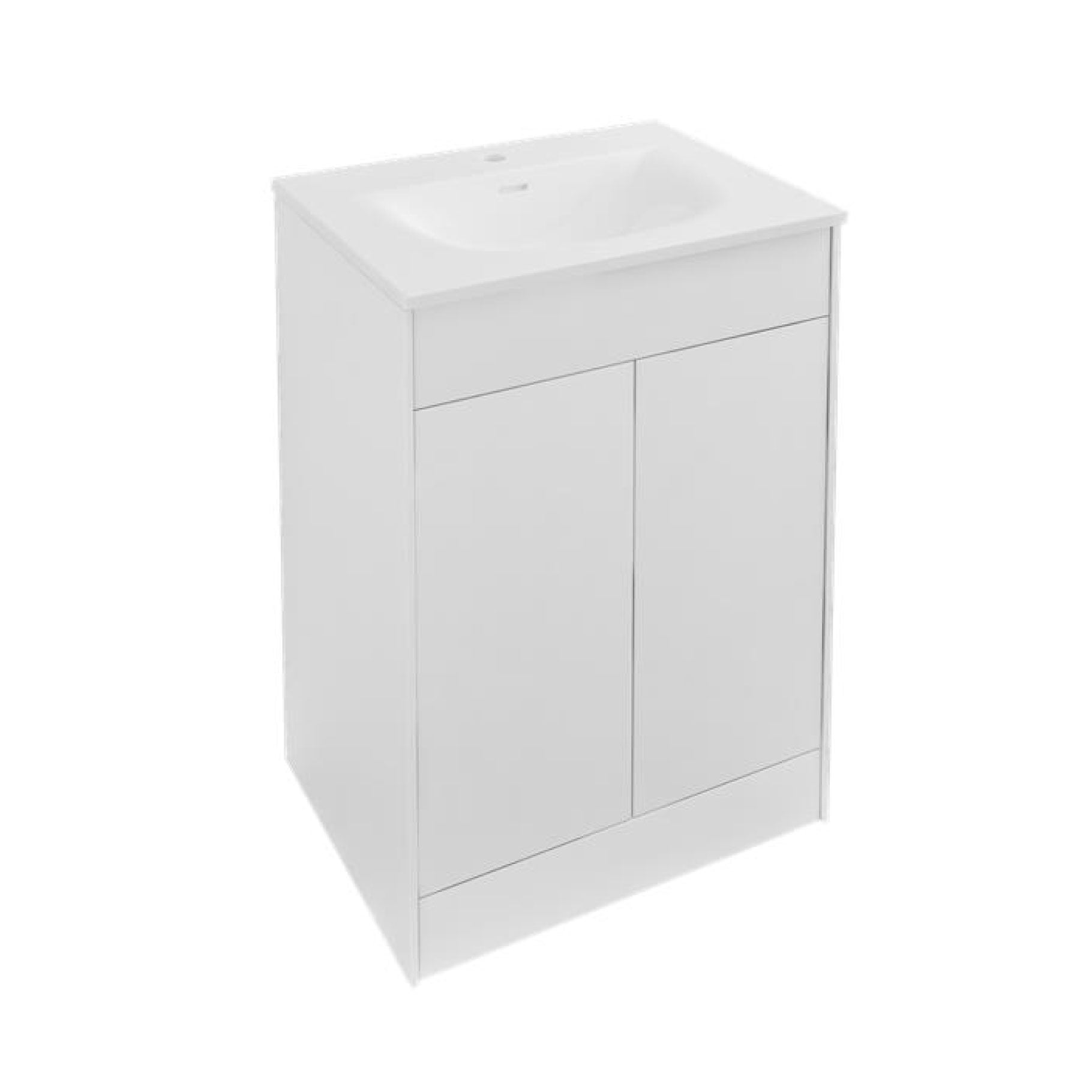 Eastbrook Chedworth Staand Badmeubel 60x46 Cm Met Deuren Hoogglans Wit