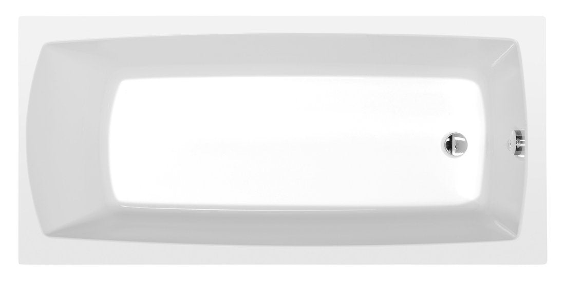 Polysan Lily Rechthoekig Ligbad 140x70 cm Wit afbeelding 1