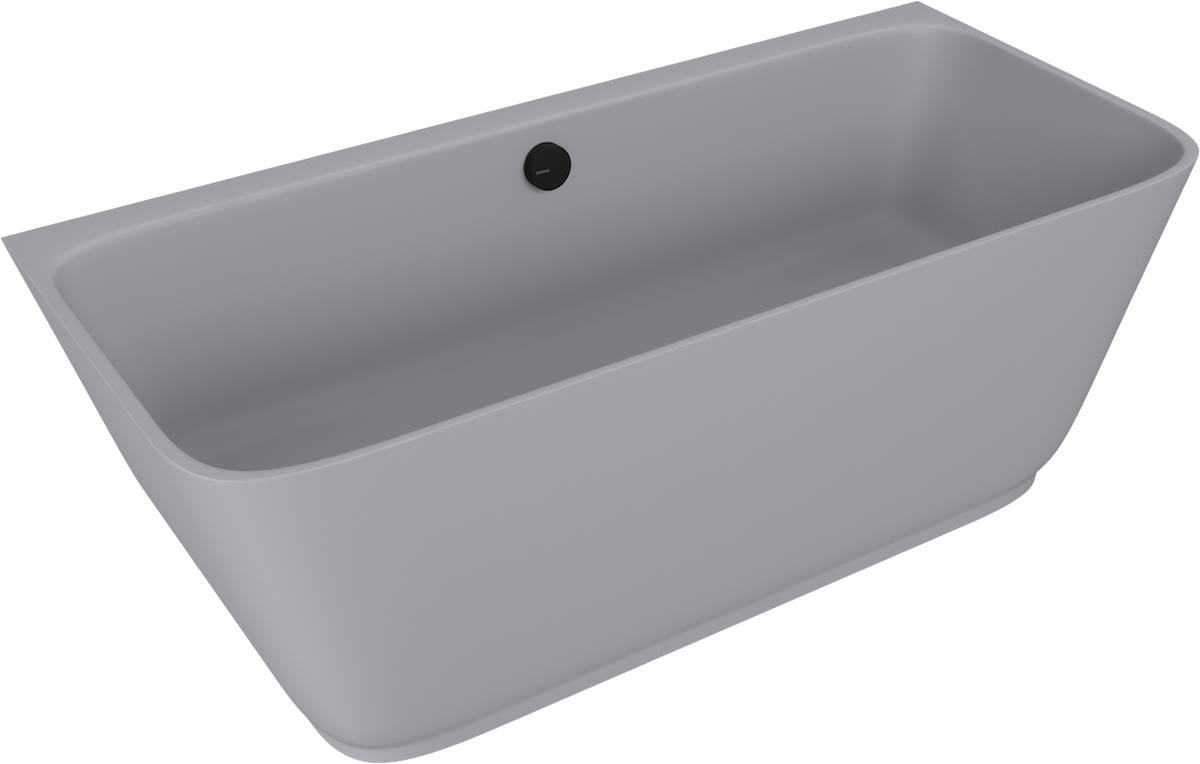 Skylla Back To Wall Bad Cast Marble 169 x 75 x 60 cm Mat Grijs