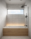 Nix RVS Inbouwnis Met LED Voor Bad Inbouw 173 Cm Met Afvoer