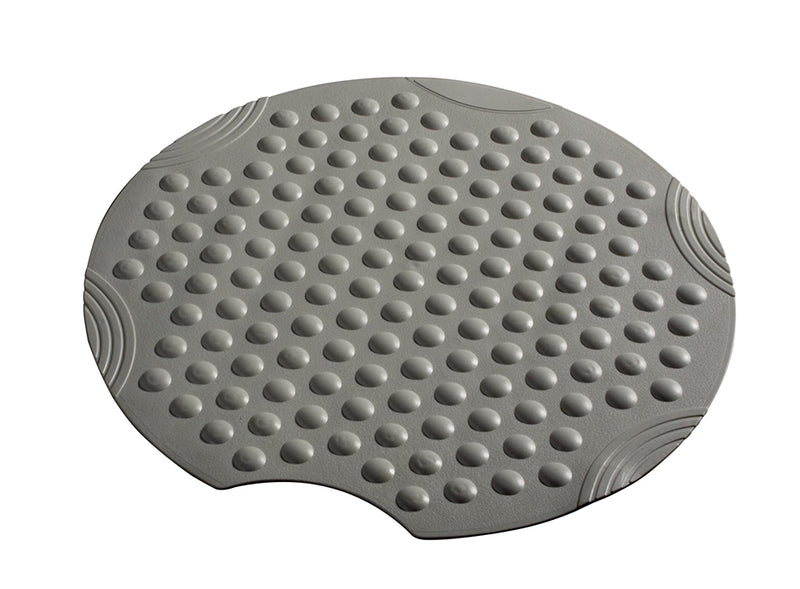 Ridder Tecnoplus antislip mat douche rond 55 cm grijs