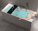 Polysan Universal Bath Seat 80x25cm Zwart afbeelding 3