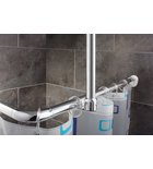 Ridder L-Vorm Douchegordijnstang cm Aluminum Chroom