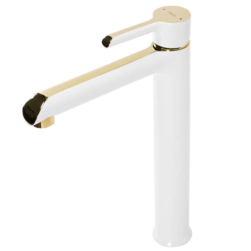 Wastafelkraan Rea Melia White/Gold High - View 4