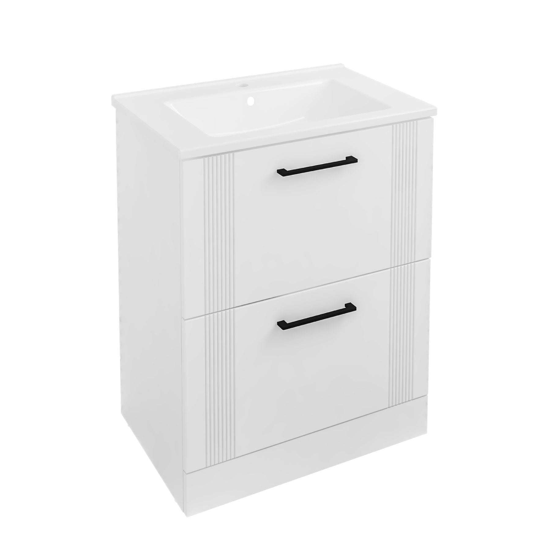 Eastbrook Cranham Staand Badmeubel 60x46 Cm Mat Wit