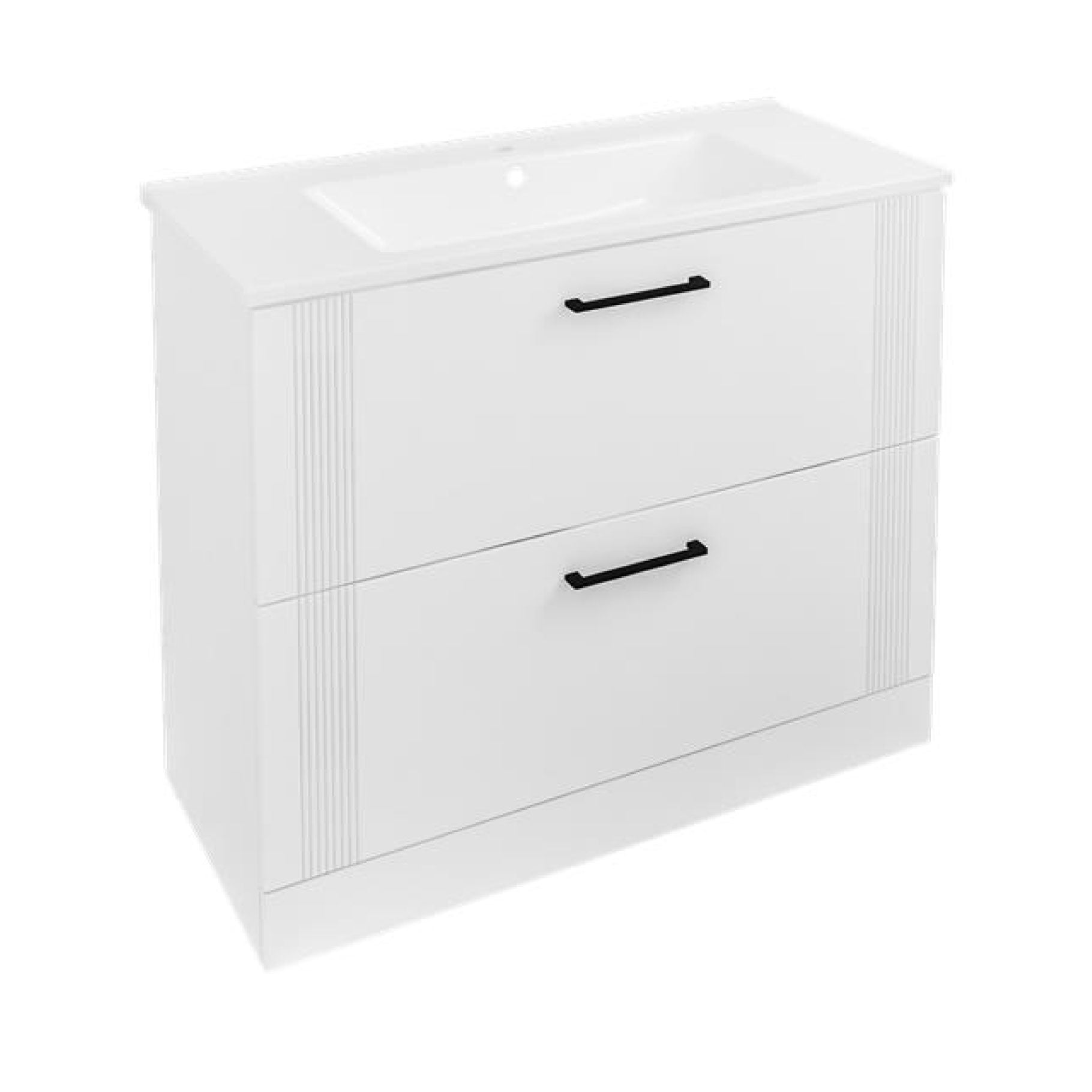 Eastbrook Cranham Staand Badmeubel 100x46 Cm Mat Wit