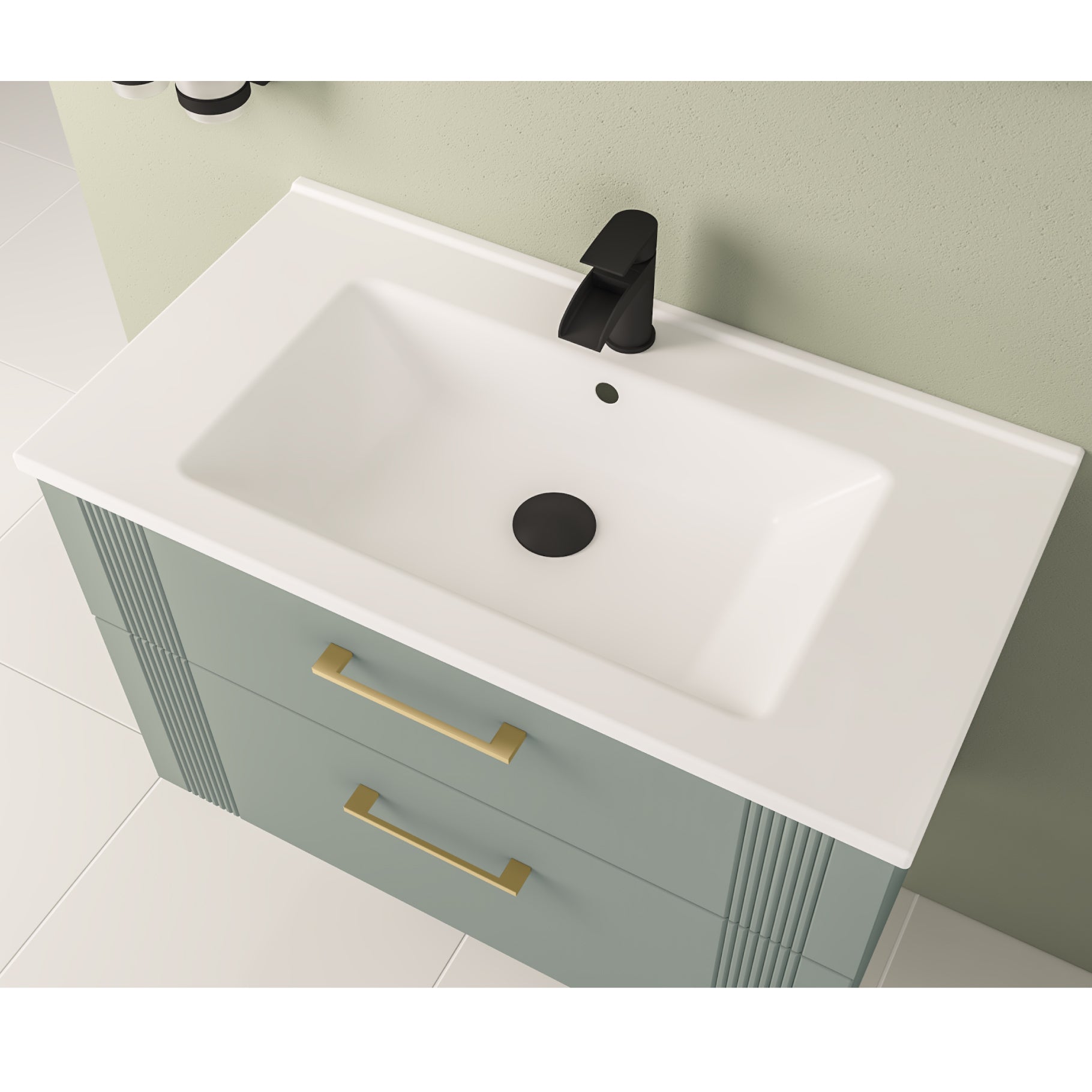 Eastbrook Cranham Wastafel 80x46 Cm Keramiek Wit