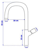 Wastafelkraan Rea Salto Black High - View 5