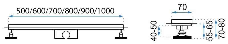 Lineaire afvoer Rea Pure Neo PRO Black 100 - View 9