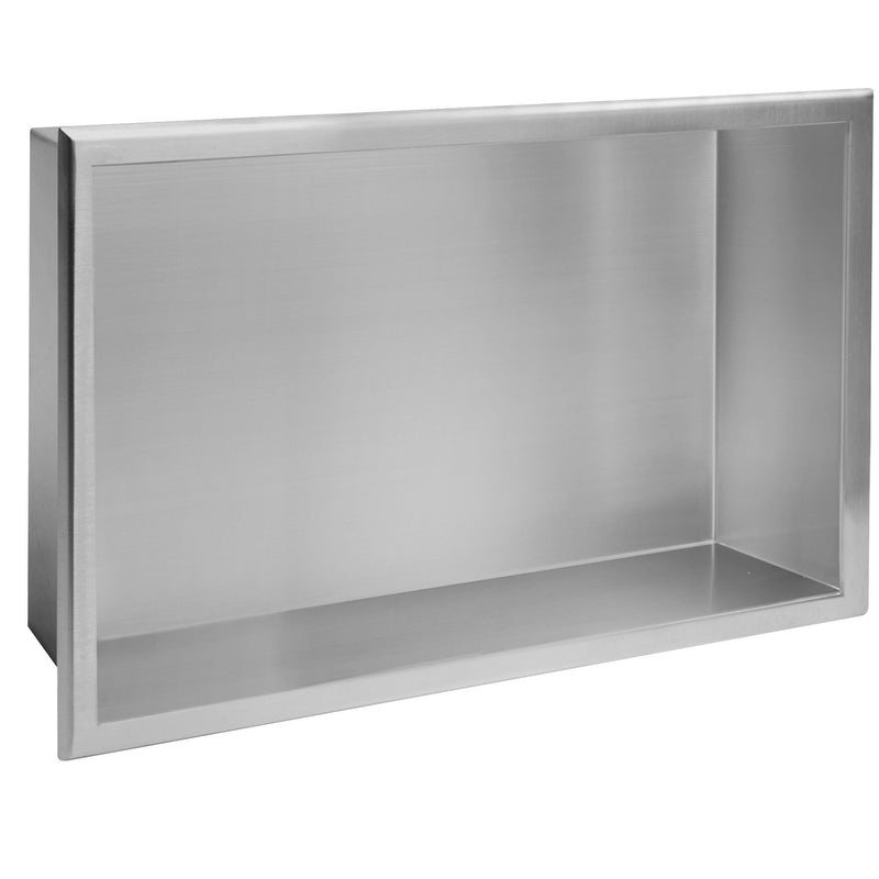 bathroom shelf 30x45 steel brush