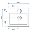 Vrijstaande wastafel Rea Daria - View 6