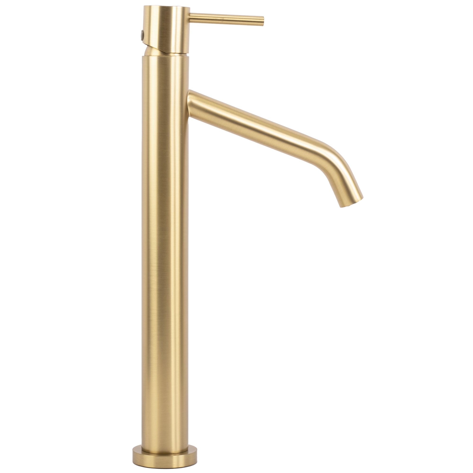 Wastafelkraan Rea Level Gold Brush High