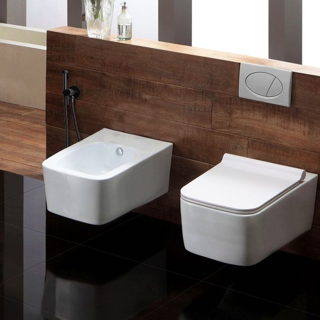 Inbouw Bidetmengkraan Rea Lungo Loop Black