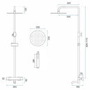 Doucheset REA Lungo Black Metallic Met Thermostaat - View 7