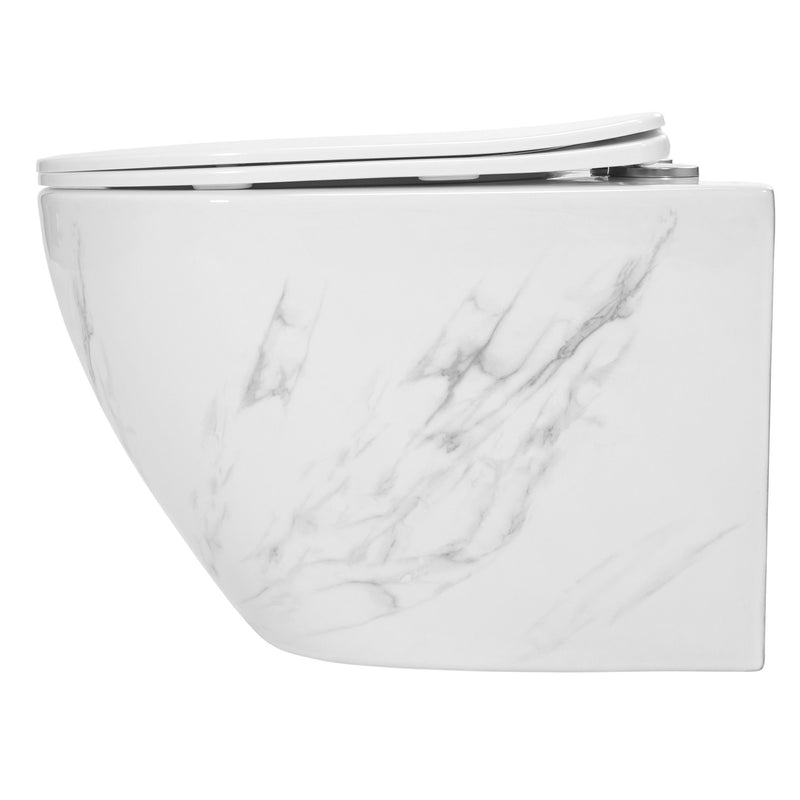 Hangende toilet Rea Carlos Nature Marble - View 3