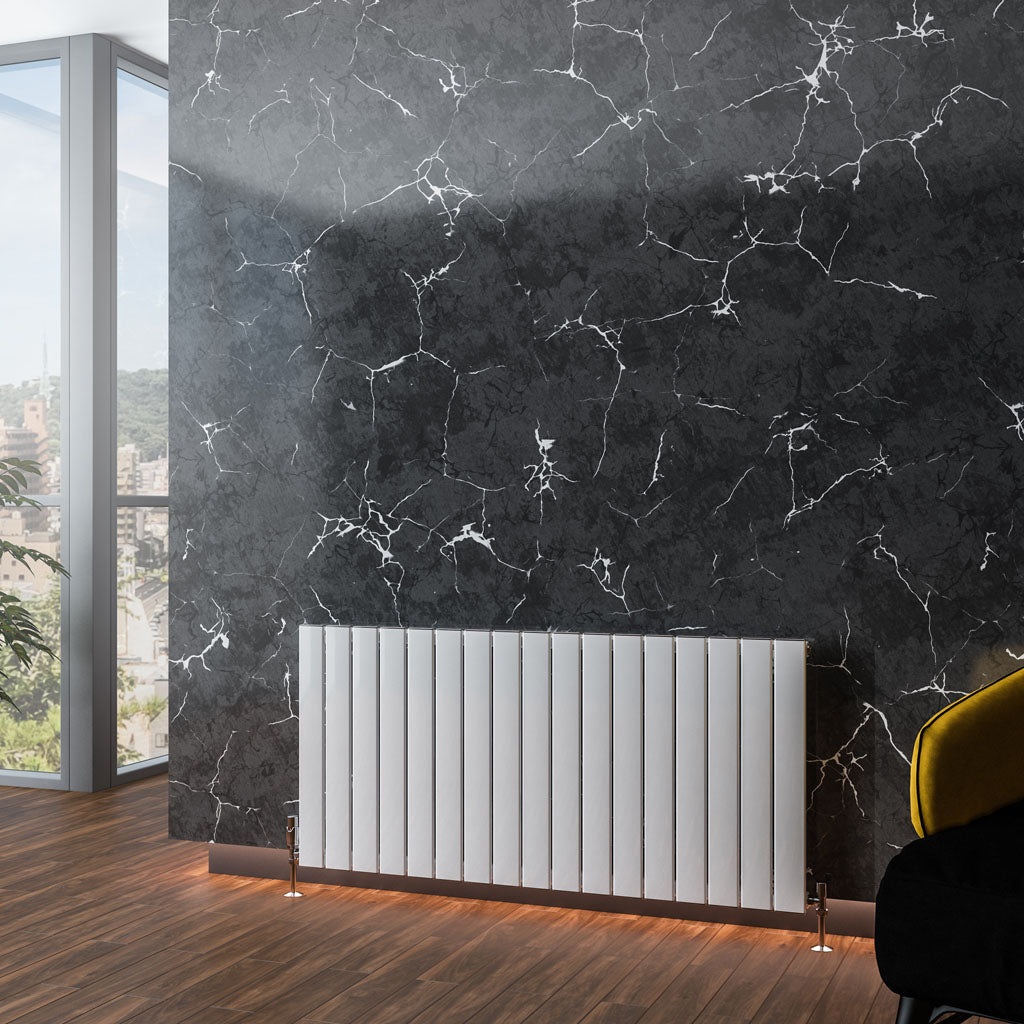 Eastbrook Addington Aluminium Radiator 600 x 1254 mm Type 10 - Glans Wit