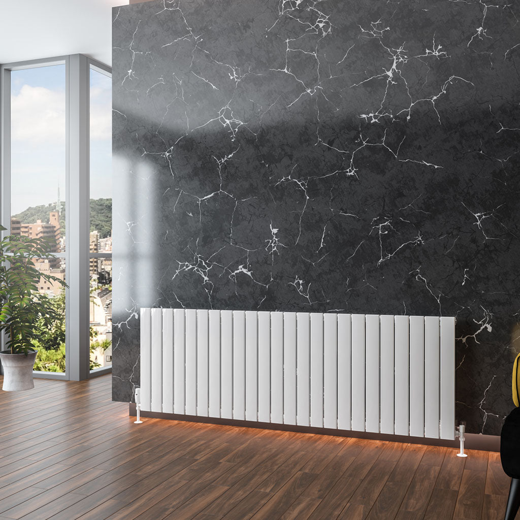 Eastbrook Addington Aluminium Radiator 600 x 1772 mm Type 10 - Glans Wit
