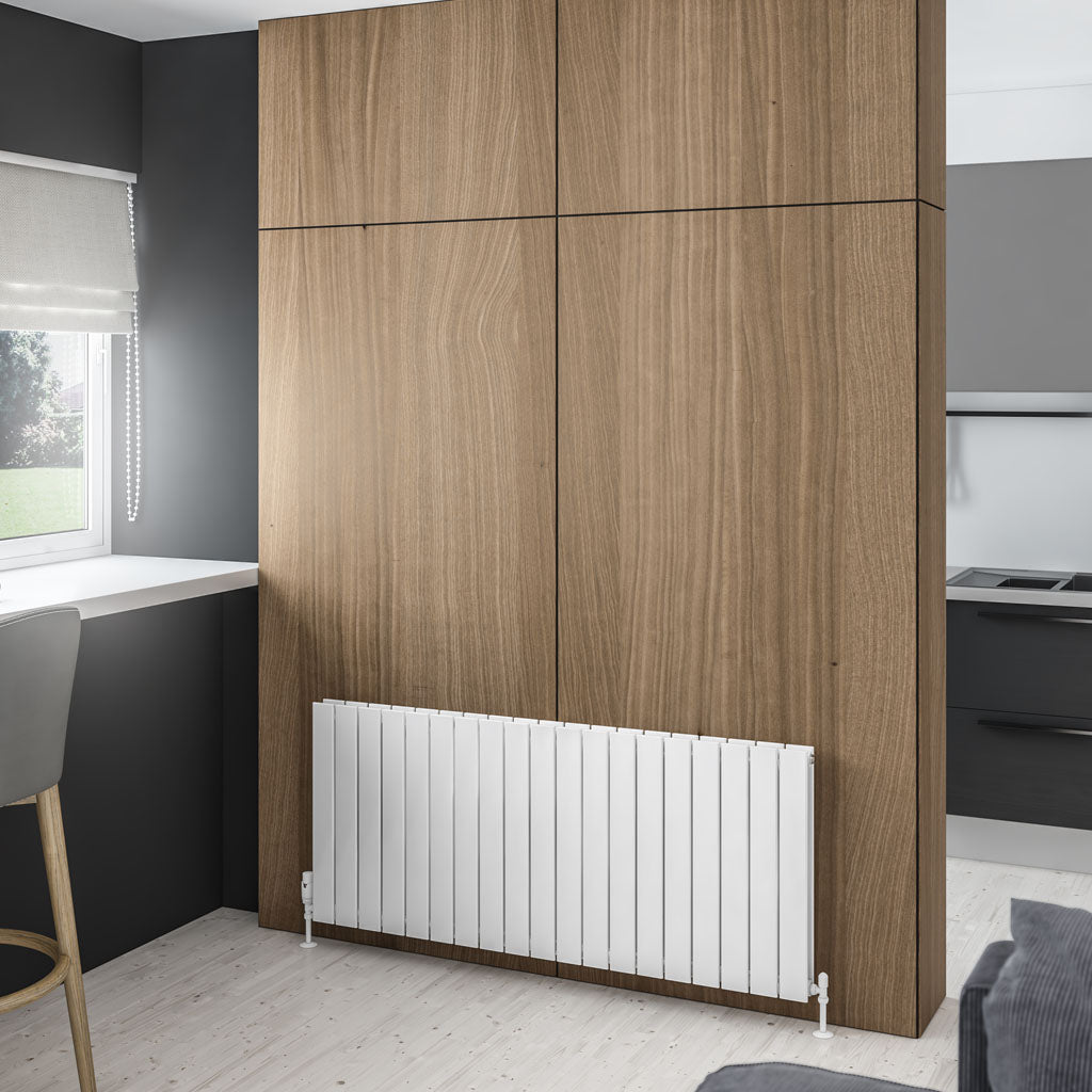 Eastbrook Addington Aluminium Radiator 600 x 1402 mm Type 20 - Glans Wit
