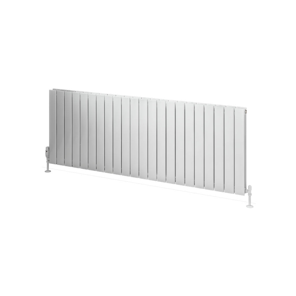 Eastbrook Addington Aluminium Radiator 600 x 1624 mm Type 20 - Glans Wit