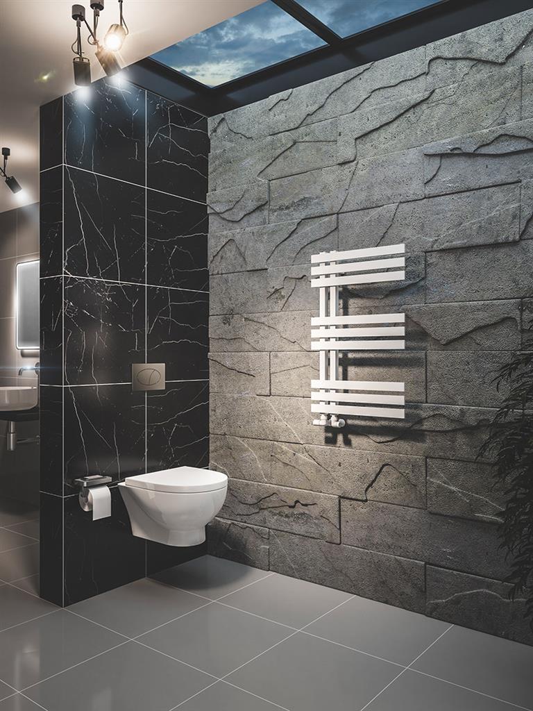 Eastbrook Hurley handdoekradiator 50x80 cm 450W Mat Wit