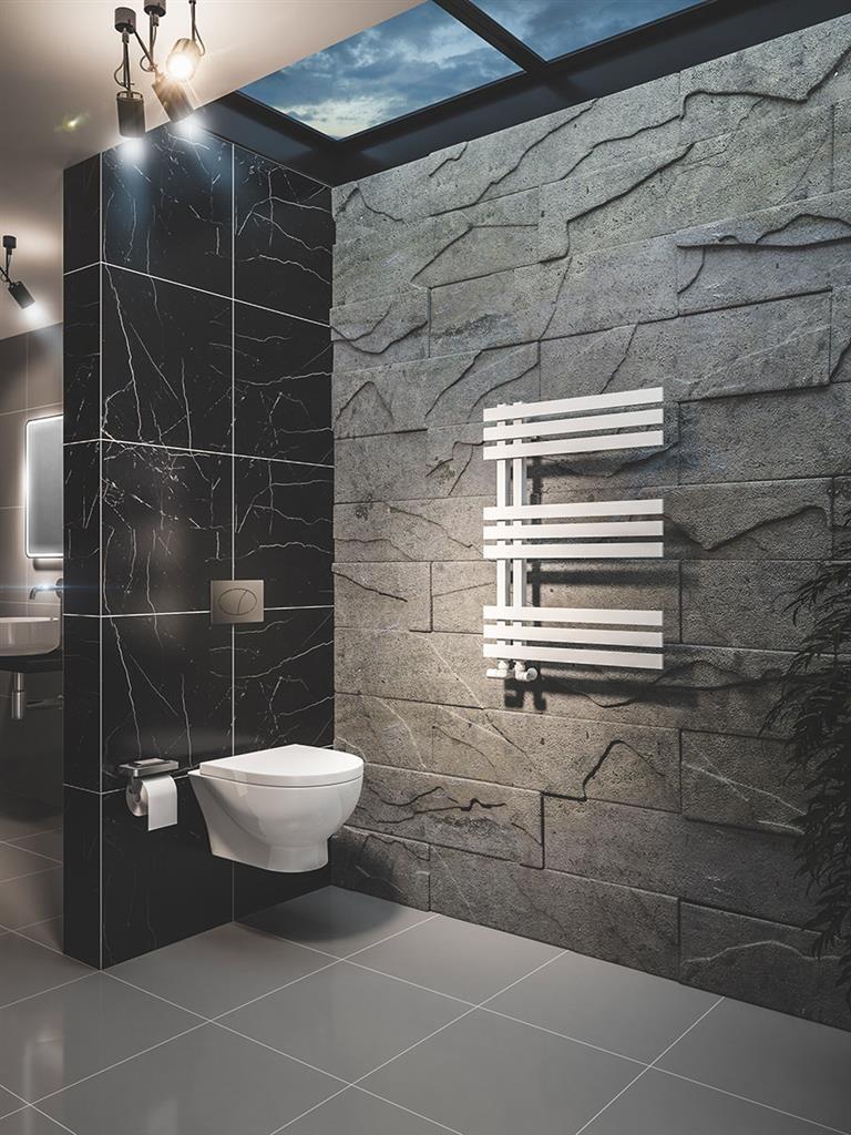 Eastbrook Hurley handdoekradiator 60x80 cm 450W Mat Wit