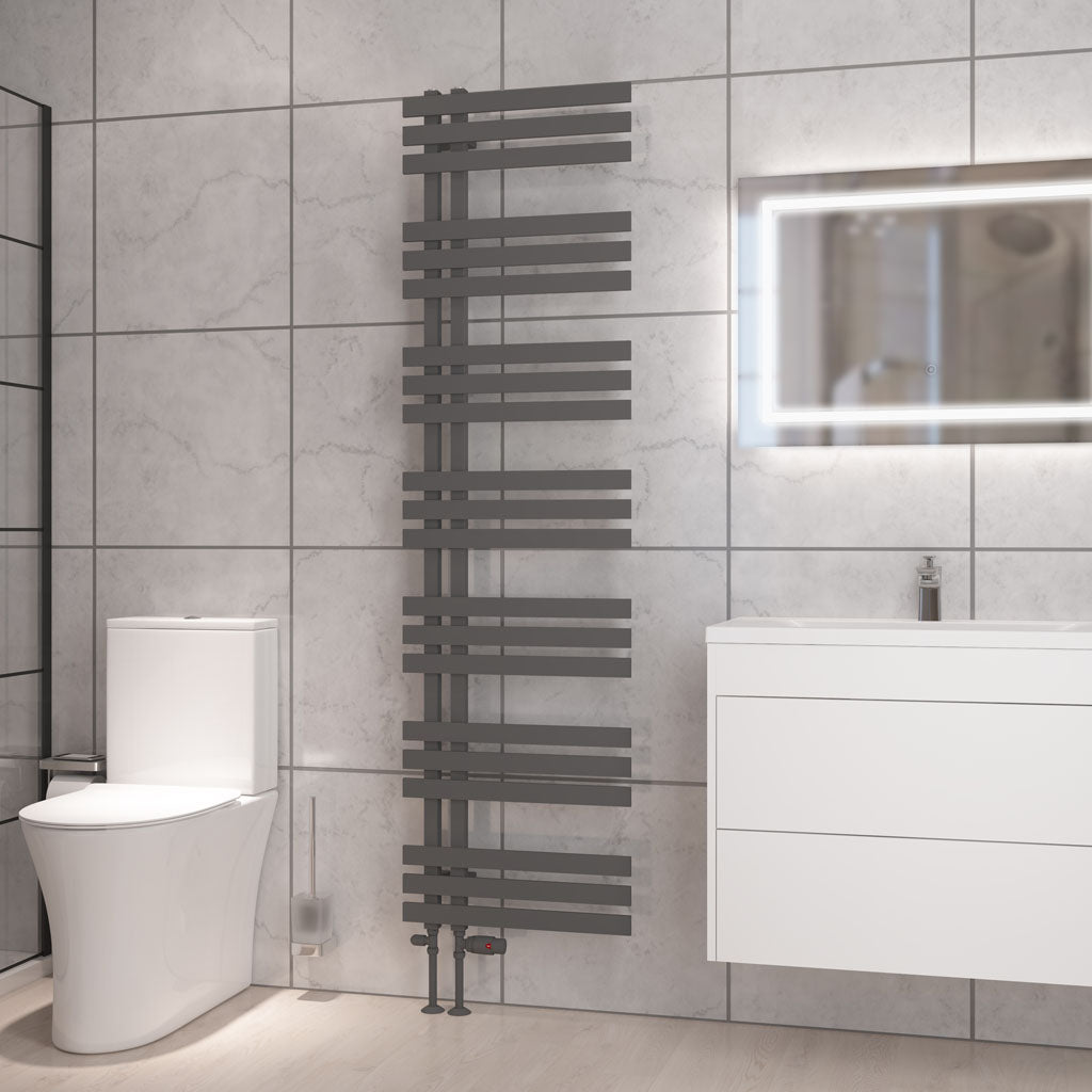 Eastbrook Hurley handdoekradiator 50x180 cm 750W Mat Antraciet