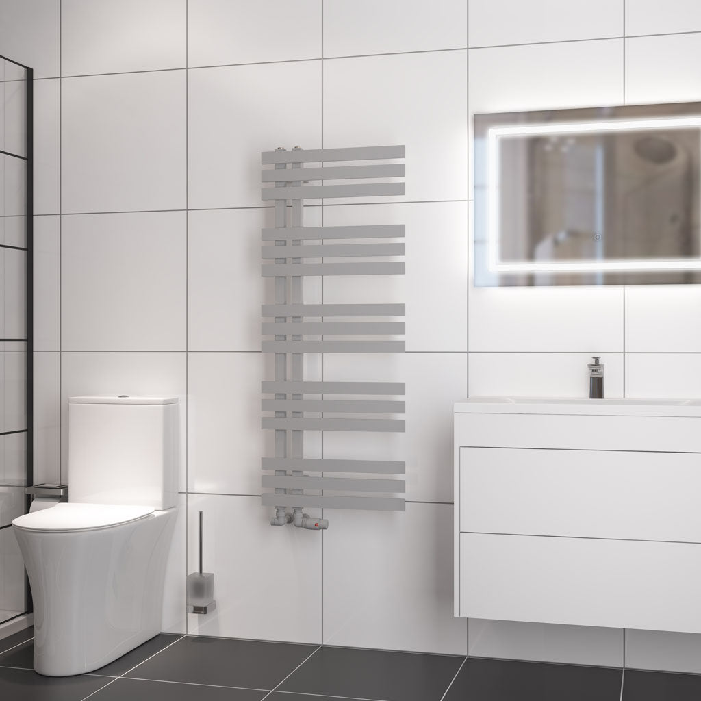 Eastbrook Hurley handdoekradiator 50x120 cm 600W Mat Grijs