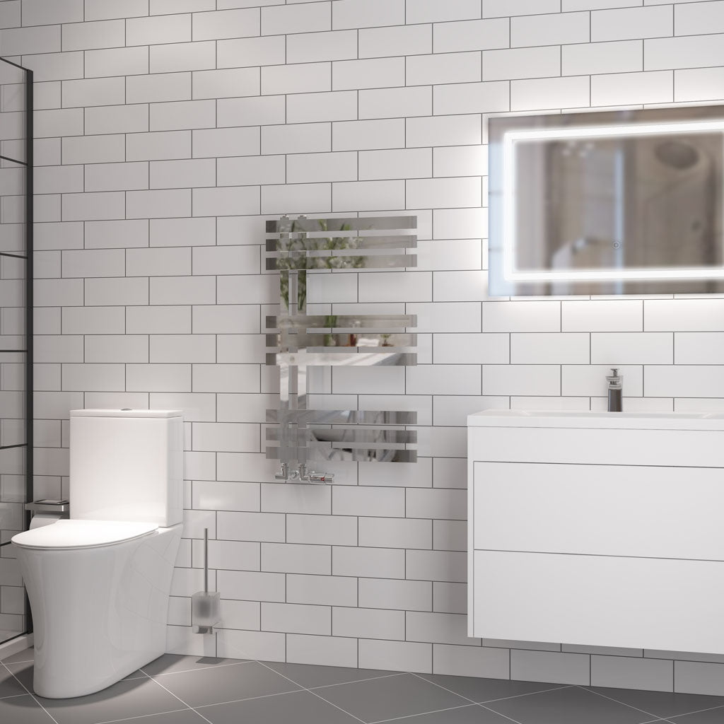 Eastbrook Hurley handdoekradiator 50x80 cm 450W Chroom
