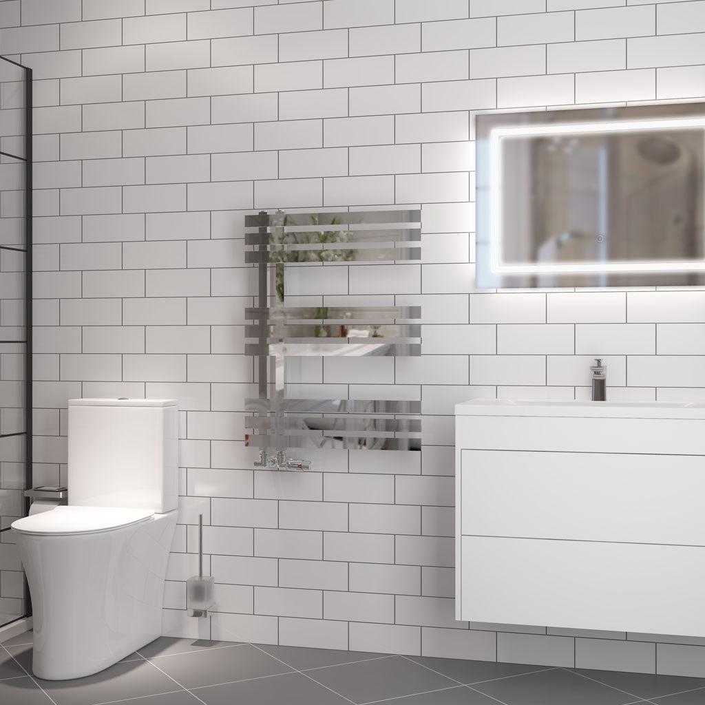 Eastbrook Hurley handdoekradiator 60x80 cm 450W Chroom