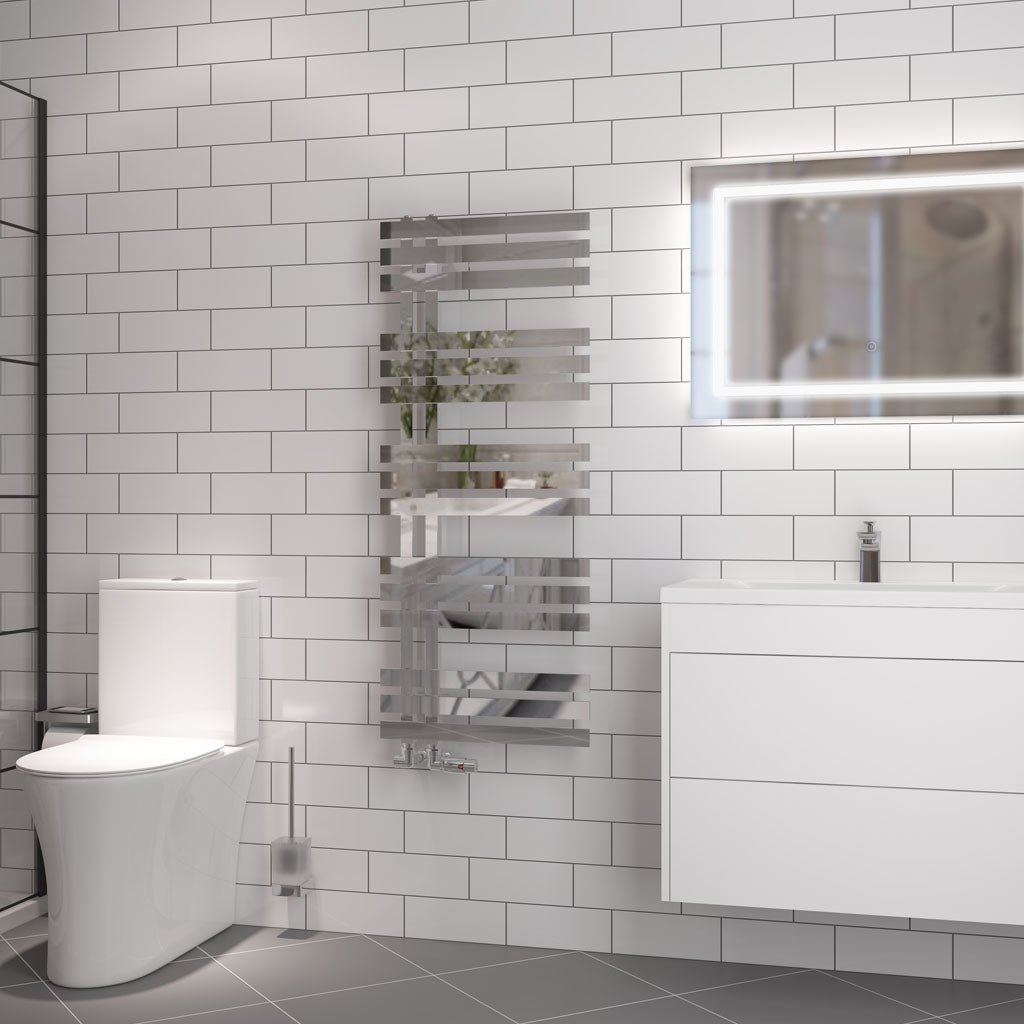 Eastbrook Hurley handdoekradiator 50x120 cm 600W Chroom
