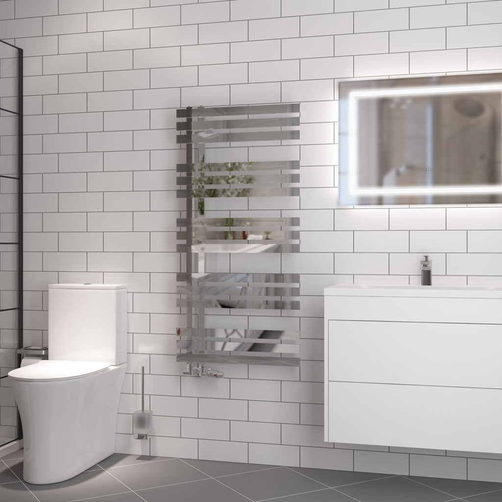 Eastbrook Hurley handdoekradiator 60x120 cm 600W Chroom