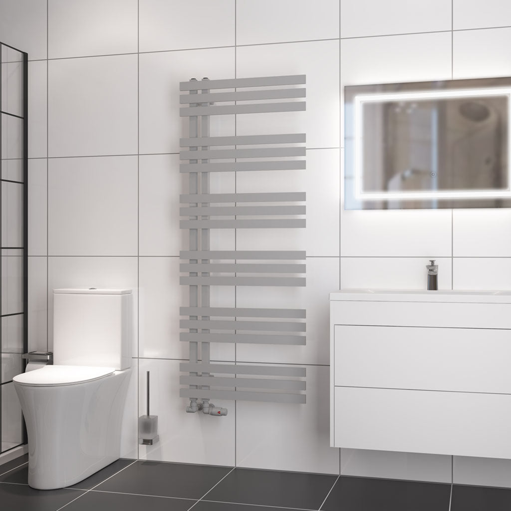 Eastbrook Hurley handdoekradiator 60x150 cm 750W Mat Grijs