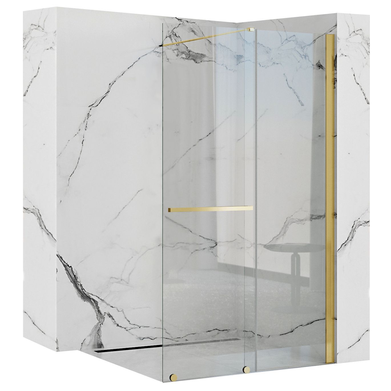Rea Cortis Gold 120 Douchescherm