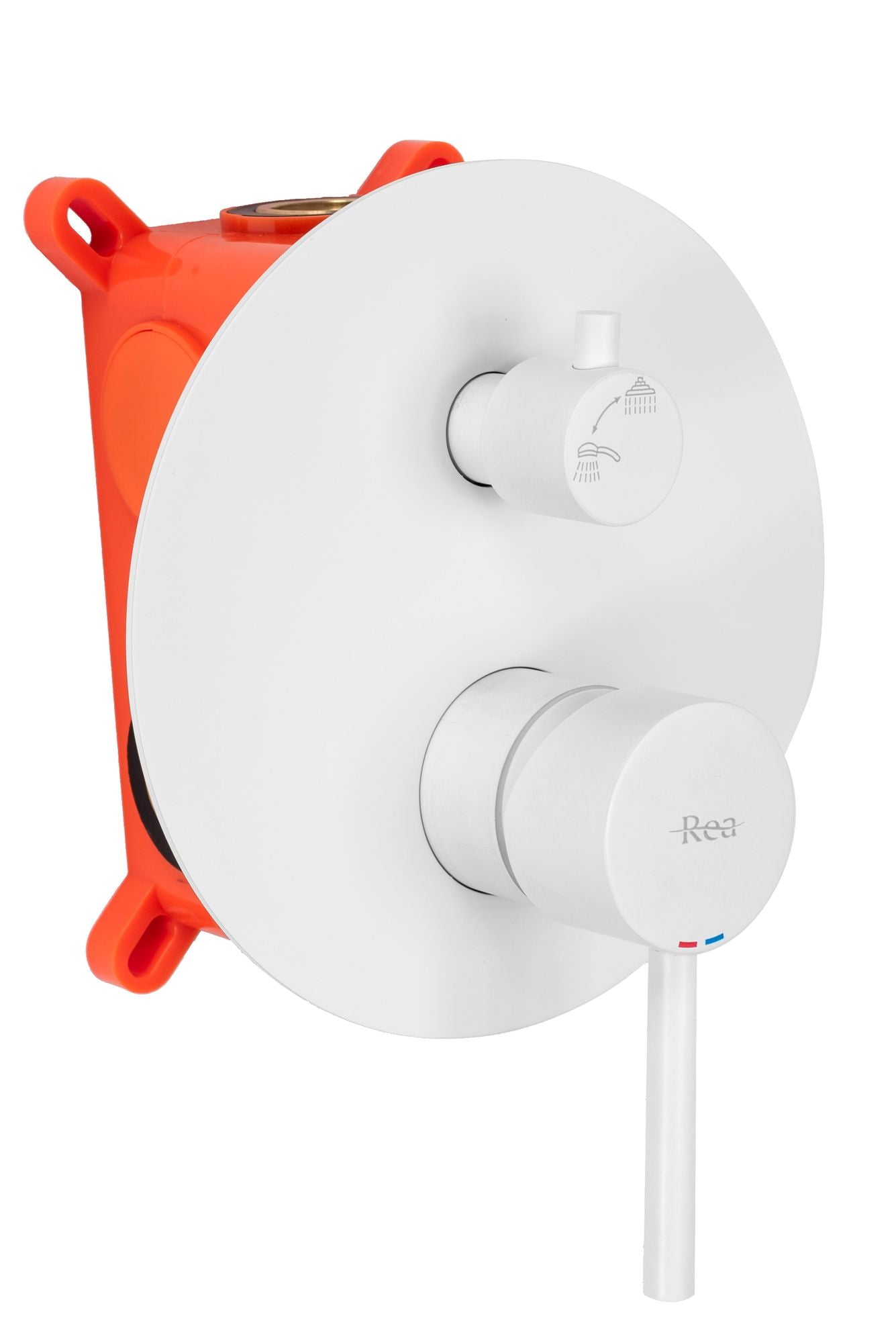 Inbouw Regendoucheset REA Lungo Wit + Box
