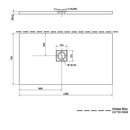 Flexia zaagbare douchebak Cast Marble 130×70 cm Rechthoek Wit