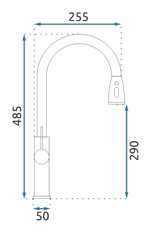 Keukenkraan Rea Nest Brush Steel - View 7