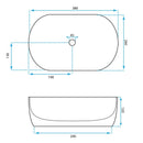 Opzetwastafel Rea AMELIA MINI STONE MATT - View 6