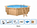 Interline Bali Rond 6,55 x 1,36 m Houten Zwembad