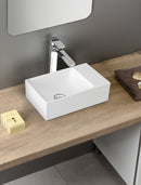 Keramische Fontein 40x23 cm Wit Extra Glanzend Zonder Kraangat