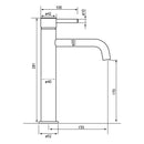Eastbrook Meriden Hoge Wastafelkraan Met Afvoerplug Geborsteld Messing